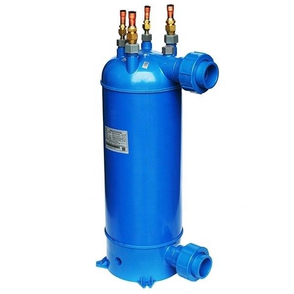 Titanium Coils PVC Shell Air Untuk Air Panas Penukar Untuk Energi kolam renang Boiler
