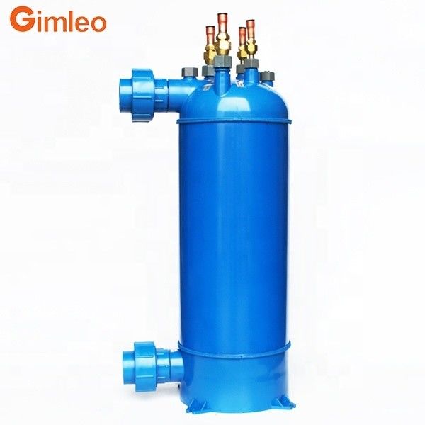 Titanium Coils PVC Shell Air Untuk Air Panas Penukar Untuk Energi kolam renang Boiler