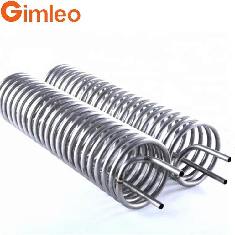 Titanium Coil Corrosion Resistant Untuk Kontrol Suhu yang Tepat OEM