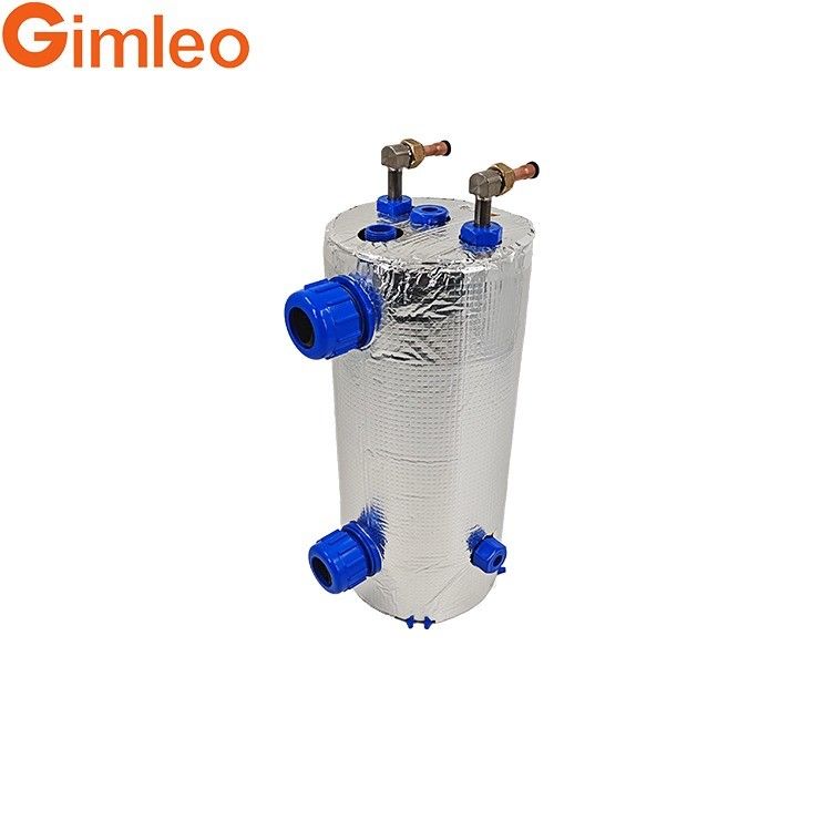 Aliran air 2.0 M3/H Titanium Cooler Heat Exchanger Dengan Isolasi ETA-1.5 TA1 Grade