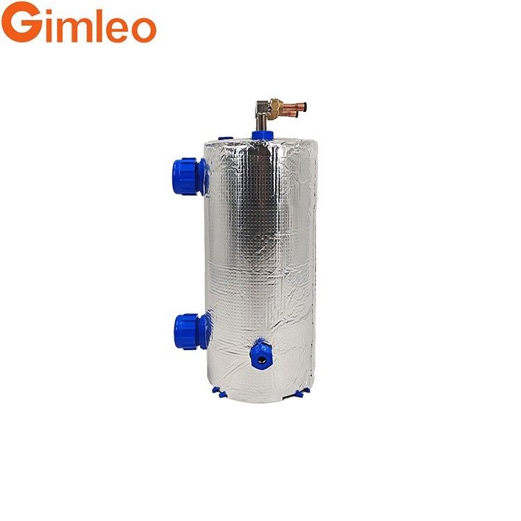 Aliran air 2.0 M3/H Titanium Cooler Heat Exchanger Dengan Isolasi ETA-1.5 TA1 Grade