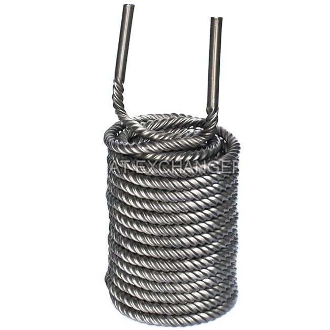 TA1 Kelas Titanium Cooling Coil 9.52mm 12.7mm 16mm 19mm Untuk Transfer Panas