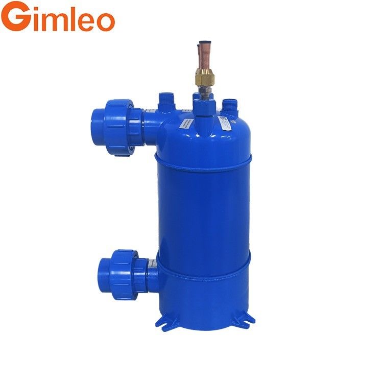 1.5 HP R22 Titanium Coil Sea Water Condenser MHTA-1.5 Pendingin yang Berkelanjutan / tahan lama