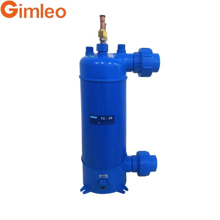 MHTA-3 Titanium Tube Heat Exchanger Dengan Shell PVC / 12.7 Konektor Pendingin