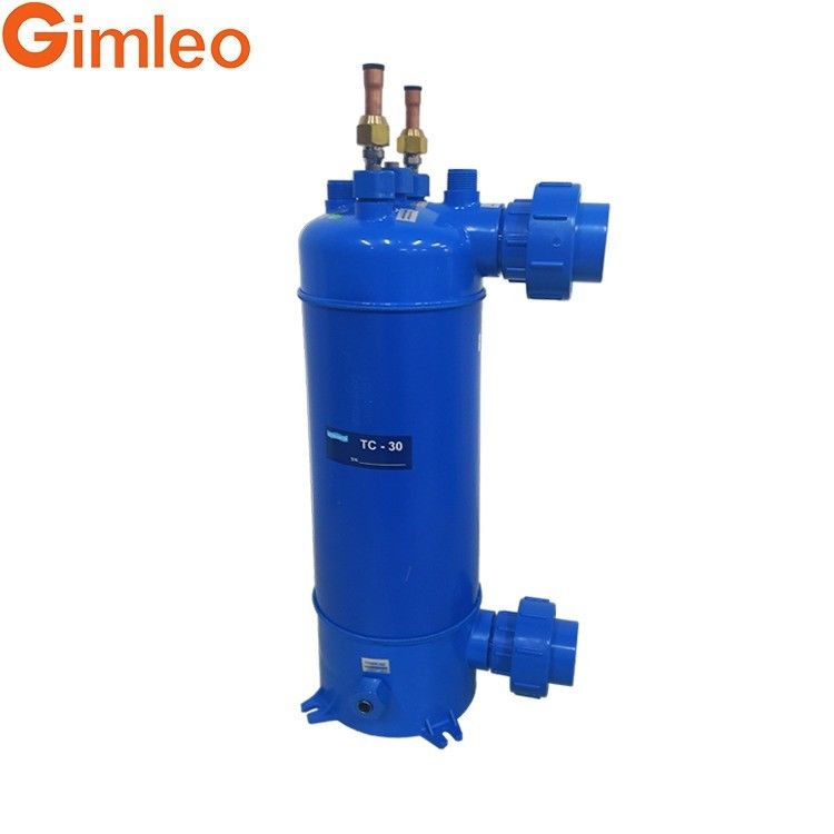 MHTA-3 Titanium Tube Heat Exchanger Dengan Shell PVC / 12.7 Konektor Pendingin