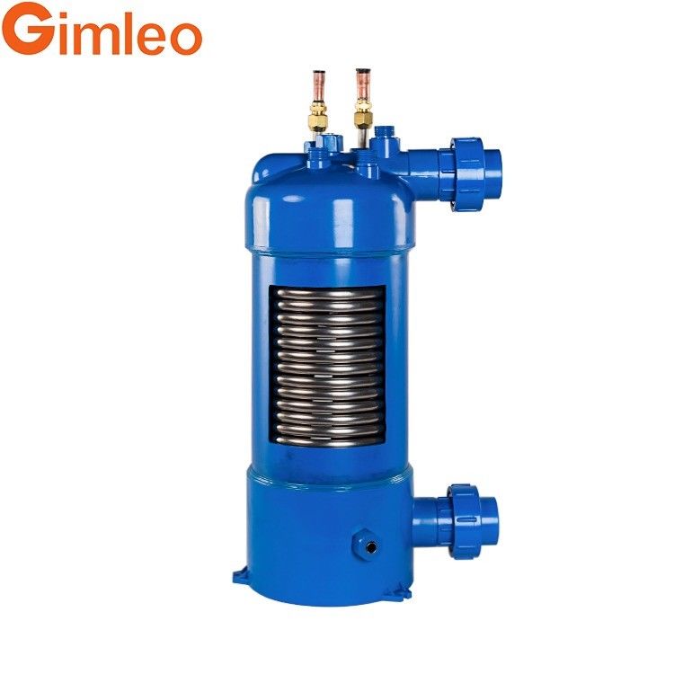 MHTA-3 Titanium Tube Heat Exchanger Dengan Shell PVC / 12.7 Konektor Pendingin
