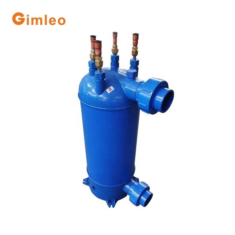Titanium Tube PVC Shell Pool Heat Exchanger Untuk Swimming Pool Heat Pump MHTA-15