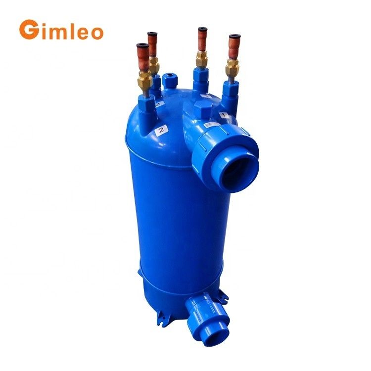 Titanium Tube PVC Shell Pool Heat Exchanger Untuk Swimming Pool Heat Pump MHTA-15