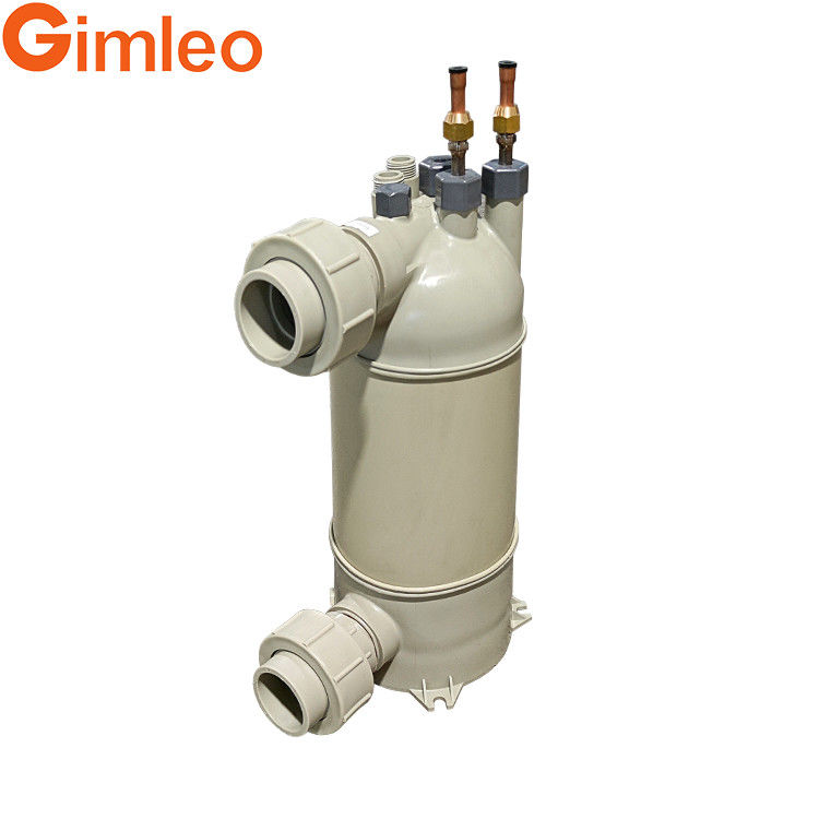 Titanium Heat Exchanger PPR Shell Air To Water Boiler HTS5 tahan korosi suhu tinggi