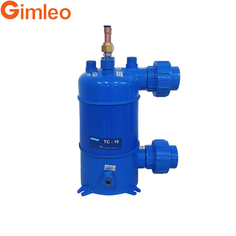 Penukar panas chiller tahan korosi dengan tabung titanium berulir dan cangkang PVC untuk akuarium MHTA-1