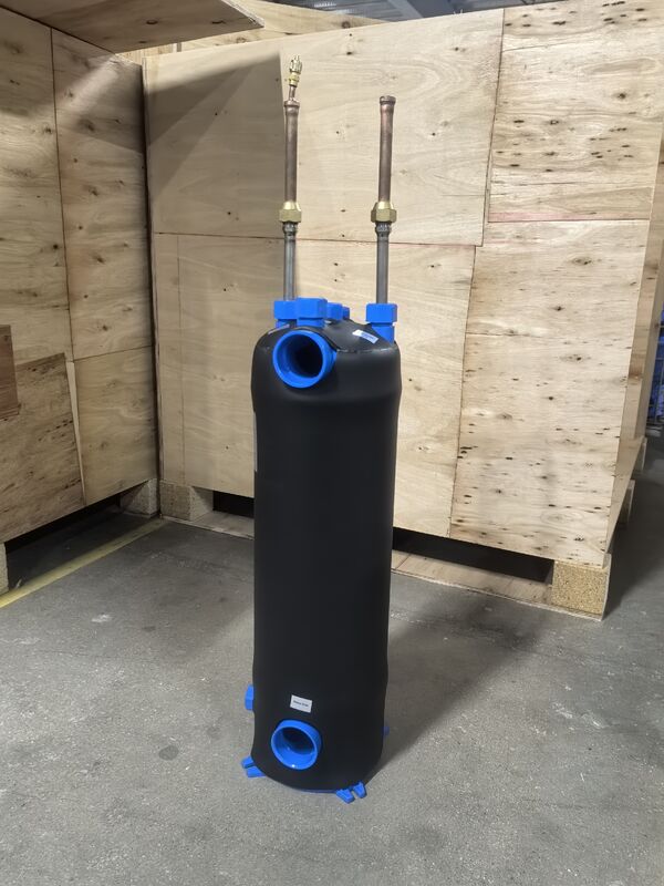 Gimleo Titanium TA1 Inner Tuber Material Titanium Heat Exchanger MHTA-0.75 ((NZ) Tingkat Aliran Cairan 0.5m3h Solusi Transfer Panas Tahan Korosi yang awet