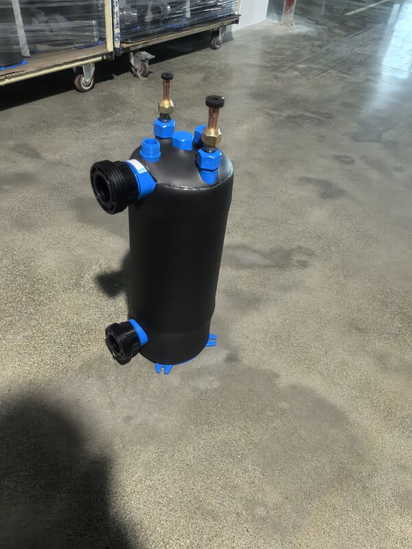 2 Inch Water Connection Titanium Refrigeration Heat Exchanger ETA-5 Memastikan Outlet Temperature 7C untuk pendinginan industri