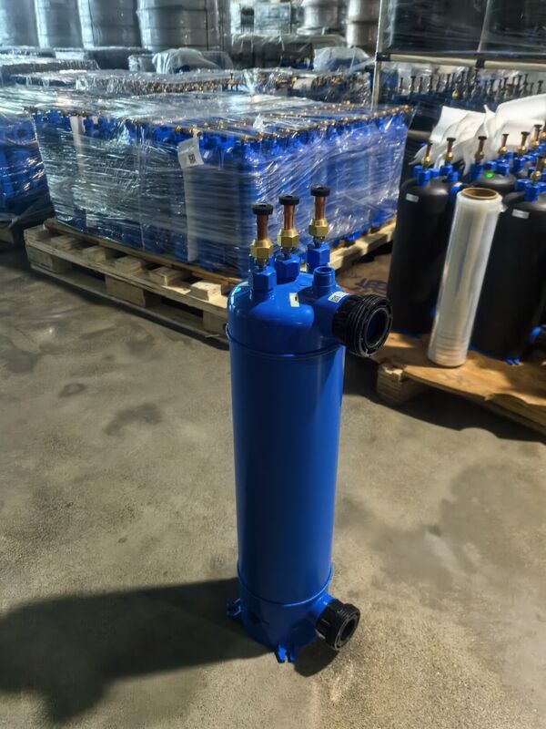 Penukar Panas Kolam Renang Perumahan Cangkang PVC MHTA-2 Pemasangan Horizontal Atau Vertikal Memastikan Pengaturan Dan Perawatan yang Mudah