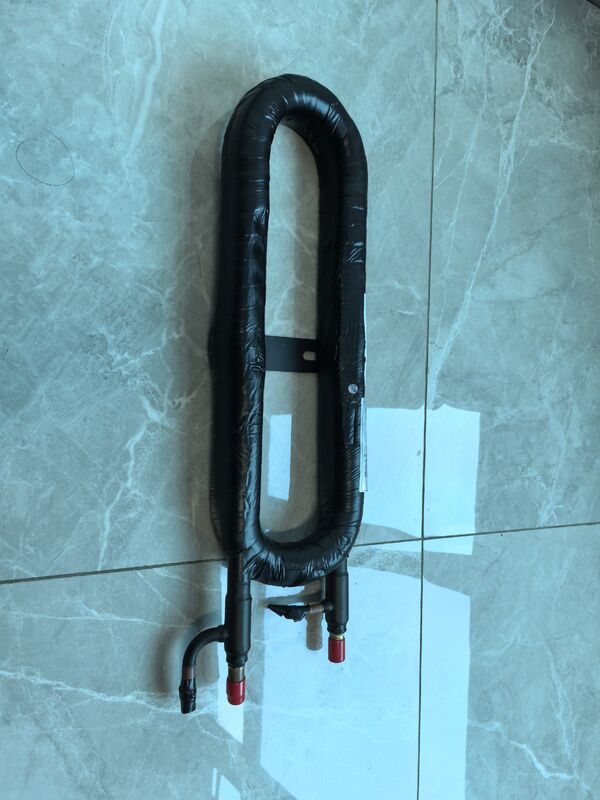 3/4 Inch Water Connection Coaxial Heat Exchanger Tinggi 520 mm Panjang tabung 1 sampai 10 M Dirancang untuk tahan lama dan operasi