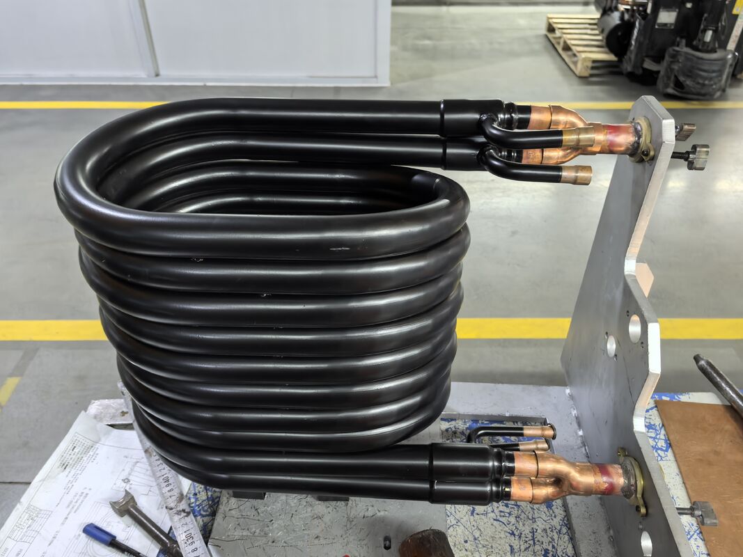 1 sampai 10 Meter Panjang Tabung Kondensator Pompa Panas Dengan Ketebalan Plat 4mm yang Kuat Cocok untuk Pertukaran Panas Industri