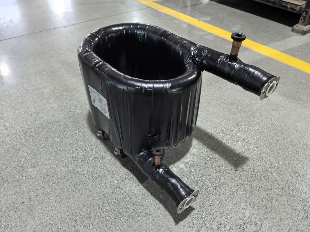 Kisaran suhu kerja Minus 50 sampai 150 derajat Coaxial Heat Exchanger Tube In Tube Structure Kapasitas Pemanasan 6 sampai 300 Kw Dirancang untuk sistem HVAC