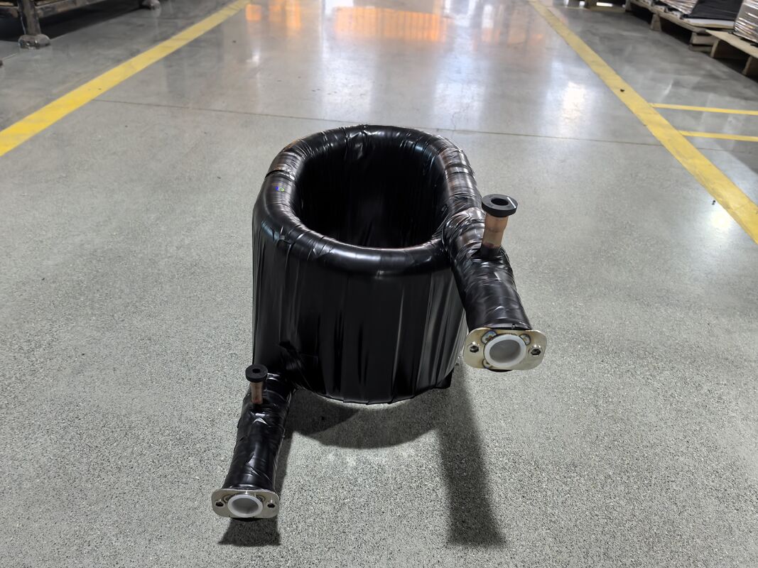 Jangkauan suhu kerja Minus 50 sampai 150 derajat HVAC Coaxiale Exchanger Panas Menawarkan Ketebalan dinding tabung 1,2 sampai 2,0 milimeter untuk operasi