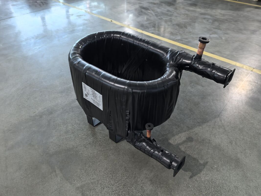 Tabung dalam untuk sistem air HVAC penukar panas koaksial yang terbuat dari Supper SPHC Bahan cangkang baja menyediakan dan solusi termal