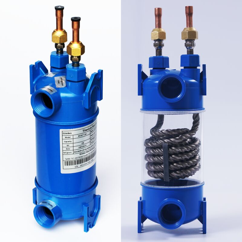 Penukar Panas Titanium Cangkang PP Rentang Suhu Operasi Pemanasan Pendinginan Ideal Minus 200 Celsius Hingga 400 Celsius