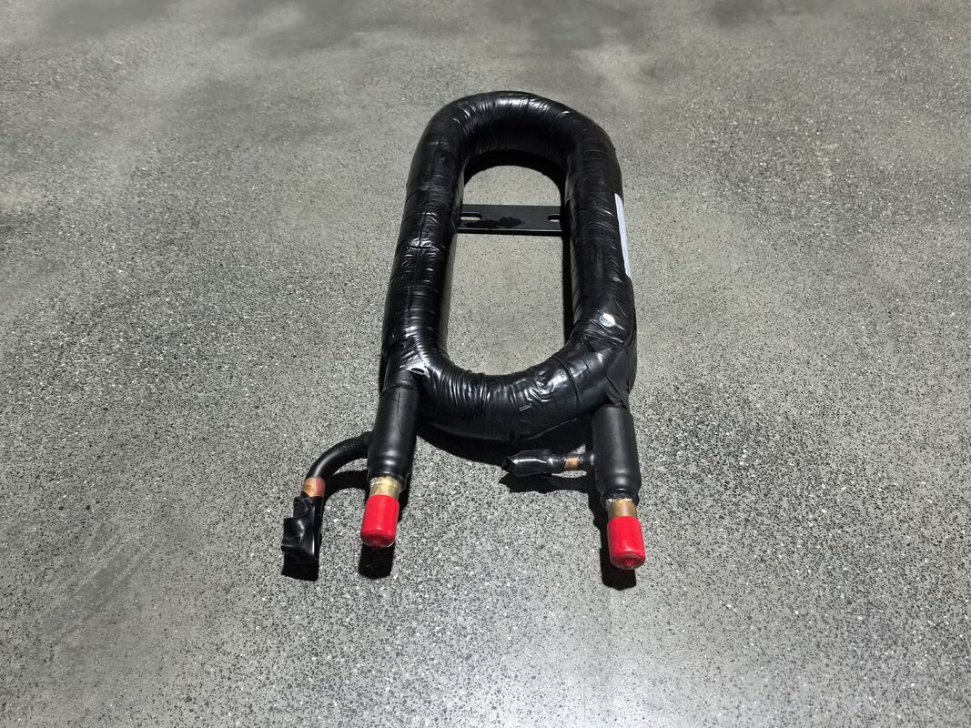 Pertukaran panas koaksial tahan lama dengan rentang operasi -50 °C hingga 300 °C untuk penanganan cairan yang tidak bersih dan laju aliran GY 0200C