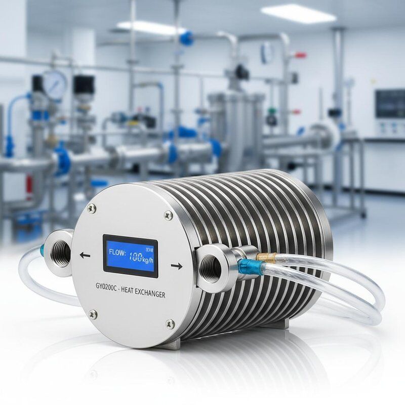 Penukar Panas Koaksial GY0200C dengan Berat 1 hingga 100kg, Suhu Kerja 30℃-99℃, dan Panjang Tabung 2-10 M untuk Perpindahan Panas yang Efisien