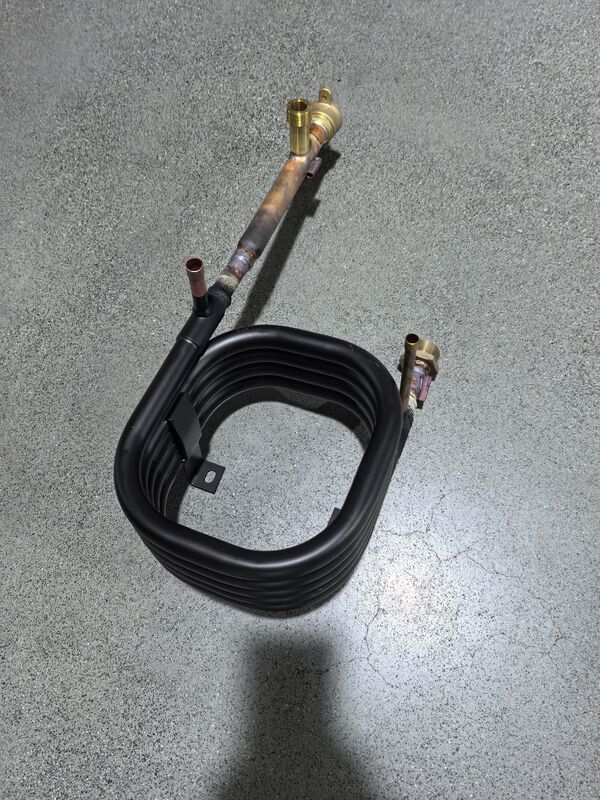 Flanged HVAC Coaxial Heat Exchanger dengan Spiral Twisting Construction dan 140 mm Lebar untuk Transfer Panas Superior