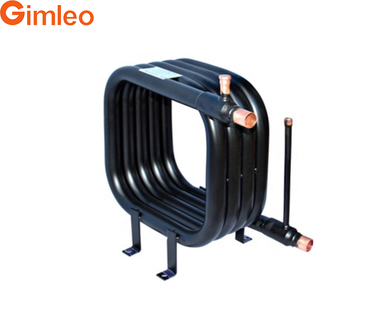 Coaxial Coil Heat Exchanger Miniwatt Model Z18 Terbuat dari Tembaga tahan lama untuk Pompa Pendingin